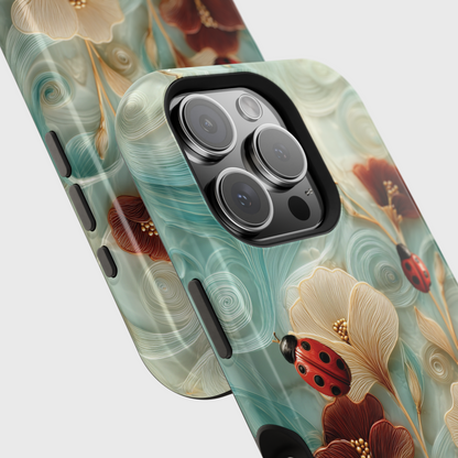 Ladybug Garden Design iPhone Case