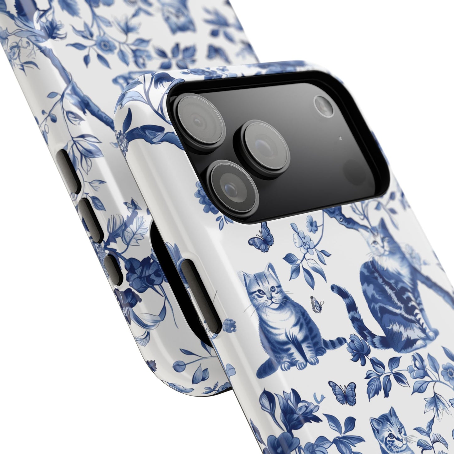 Chinoiserie Cat Design iPhone Case