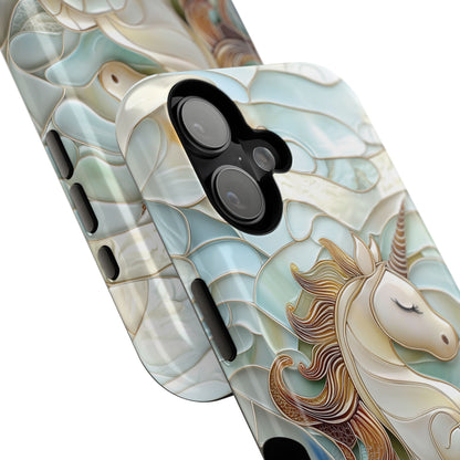 Cute Unicorn Stained Glass Design iPhone Case