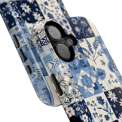 Floral Quilt Patchwork Design iPhone Case