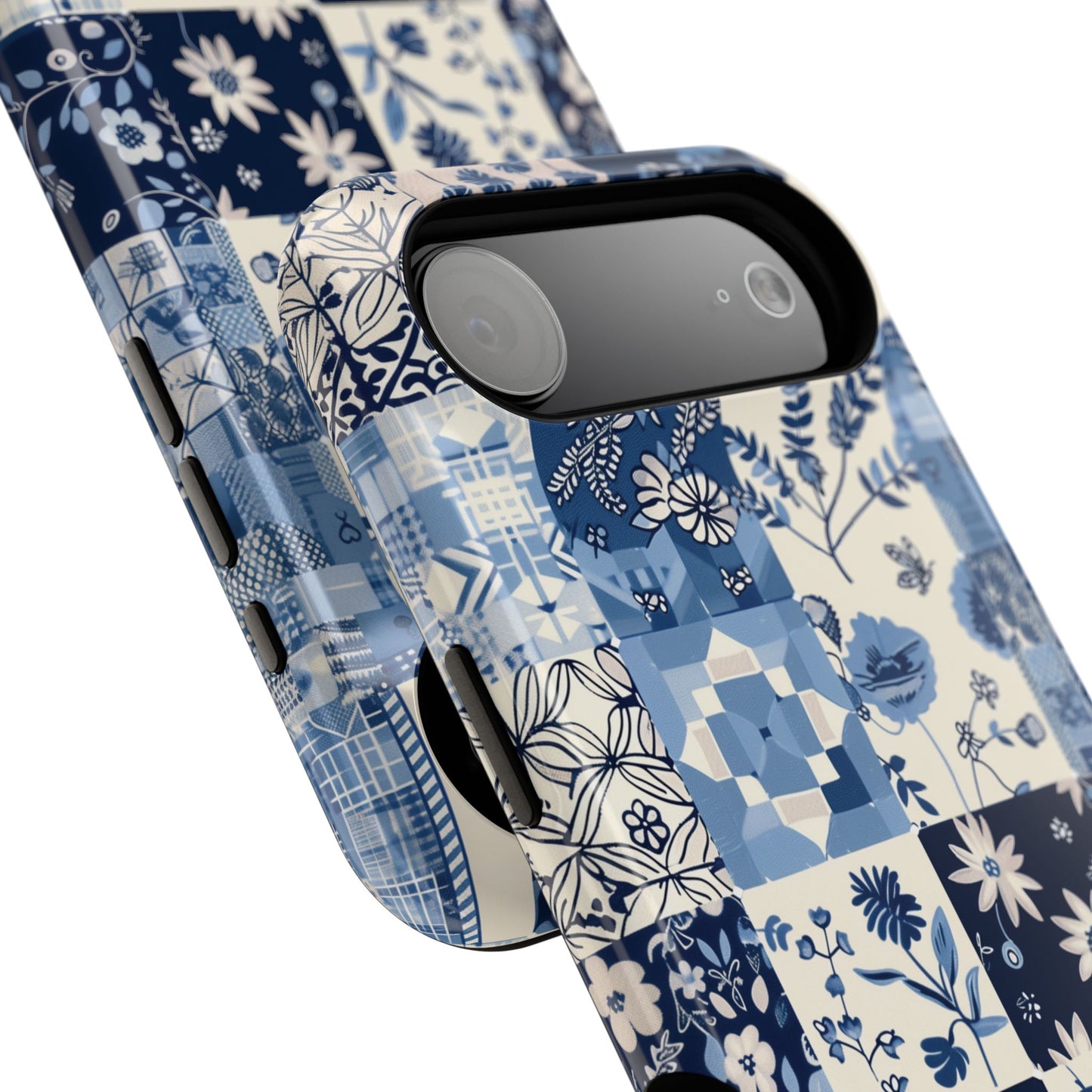 Floral Quilt Patchwork Design iPhone Case