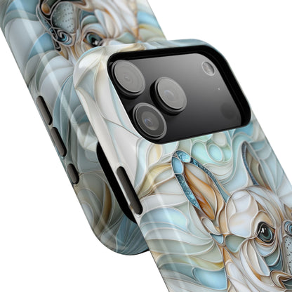 Frenchie Puppy Stained Glass Art iPhone Case