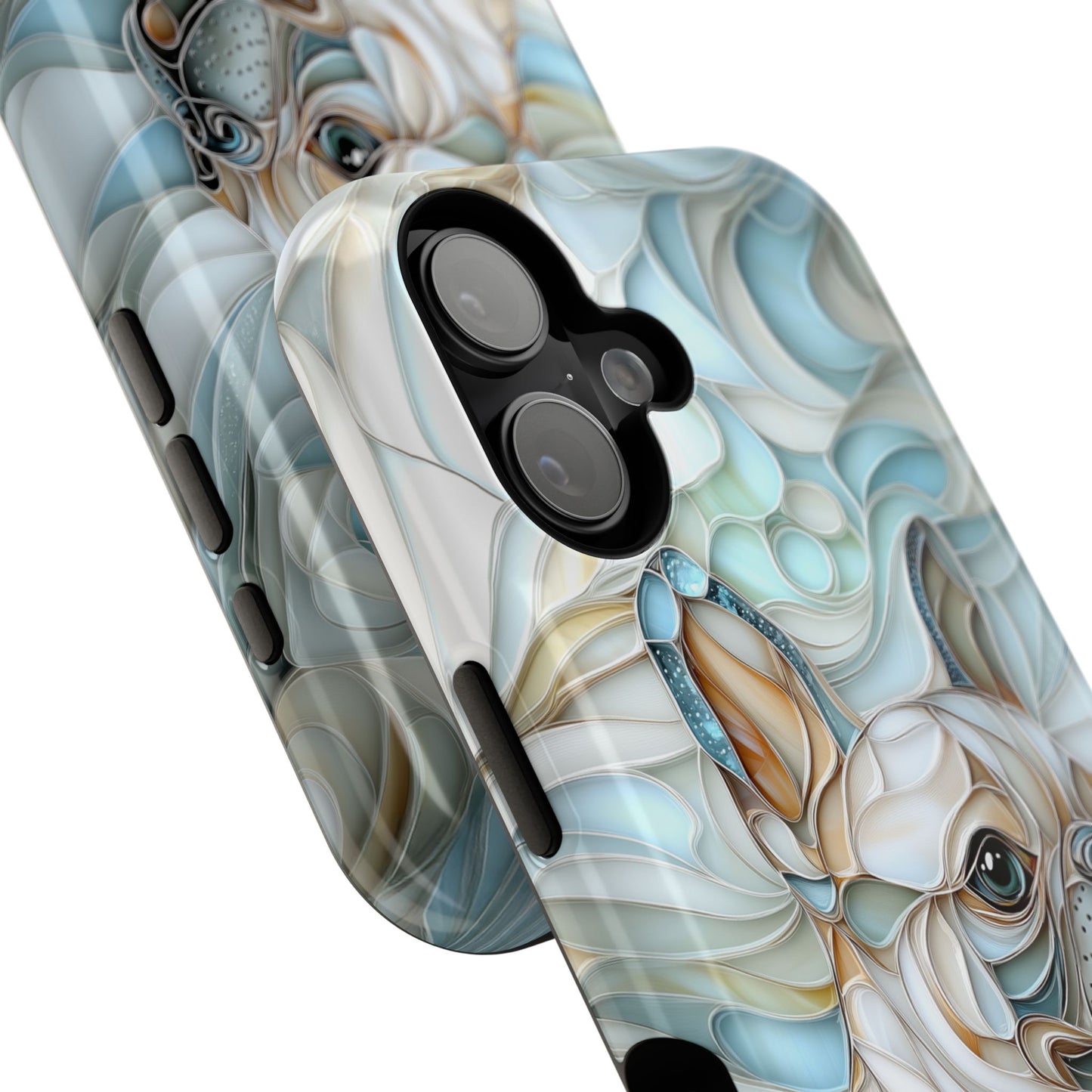 Frenchie Puppy Stained Glass Art iPhone Case