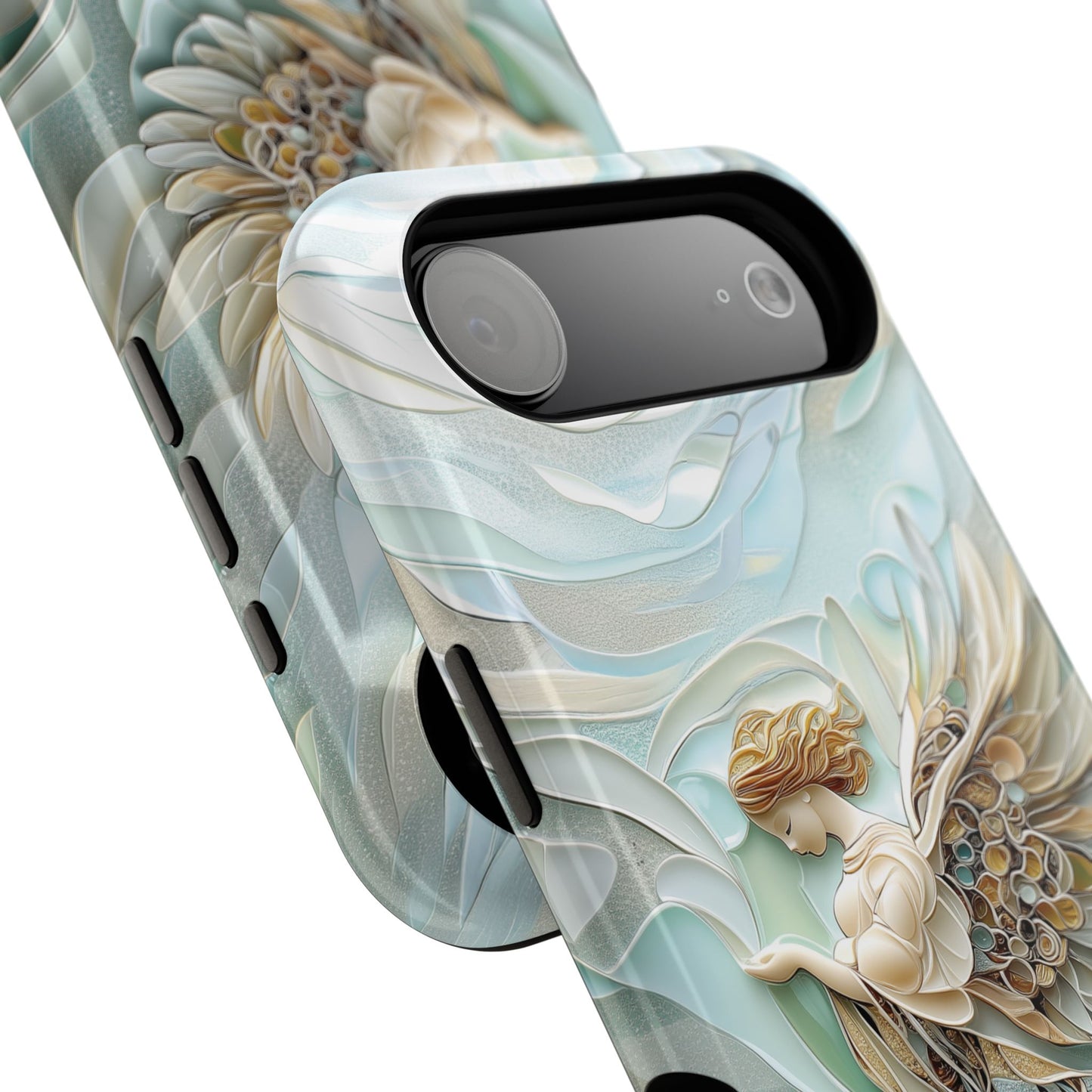 Holy Angel Quilling Art Design iPhone Case