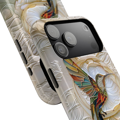 Hummingbird Stained Glass Design iPhone Case