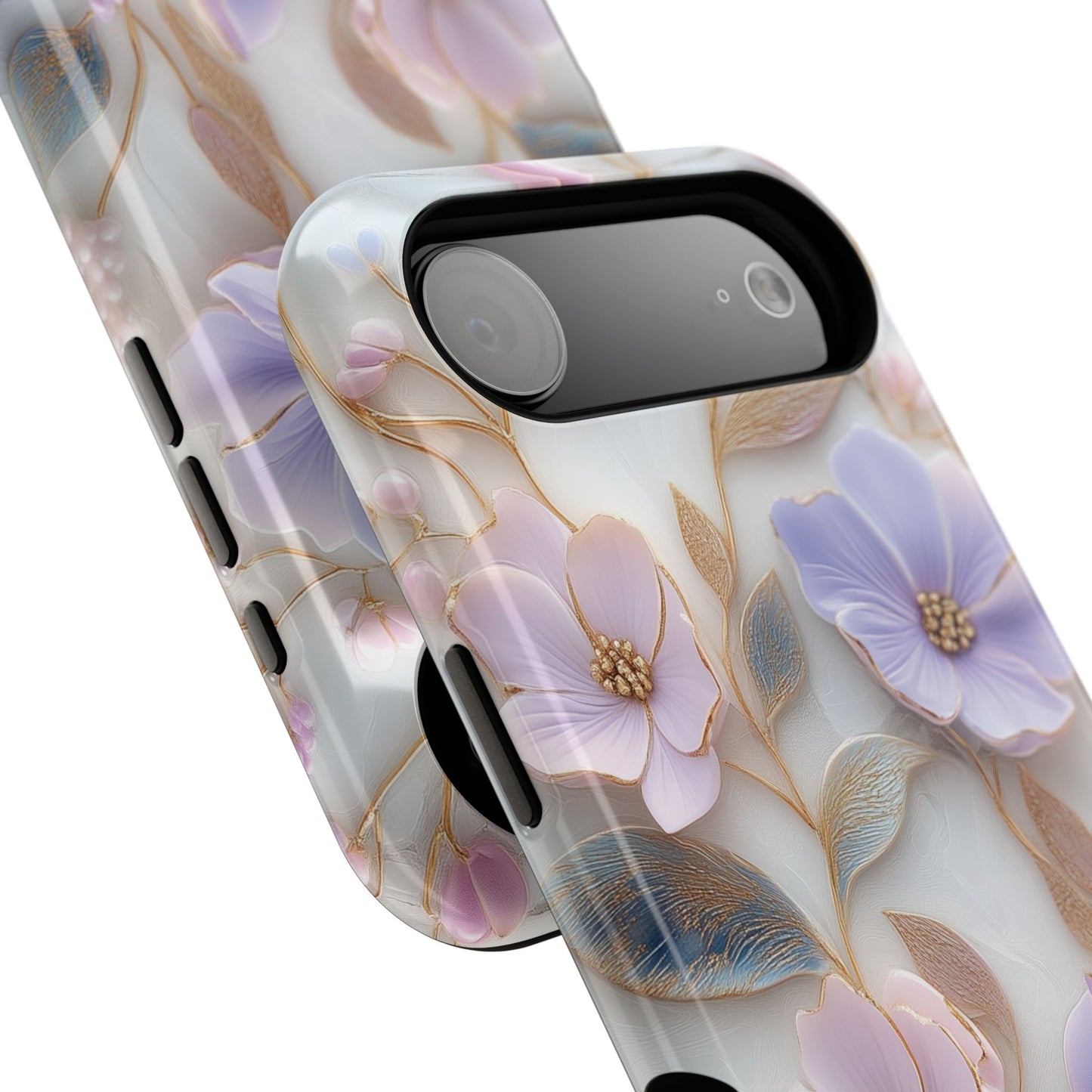 Lavender Floral Design iPhone Case