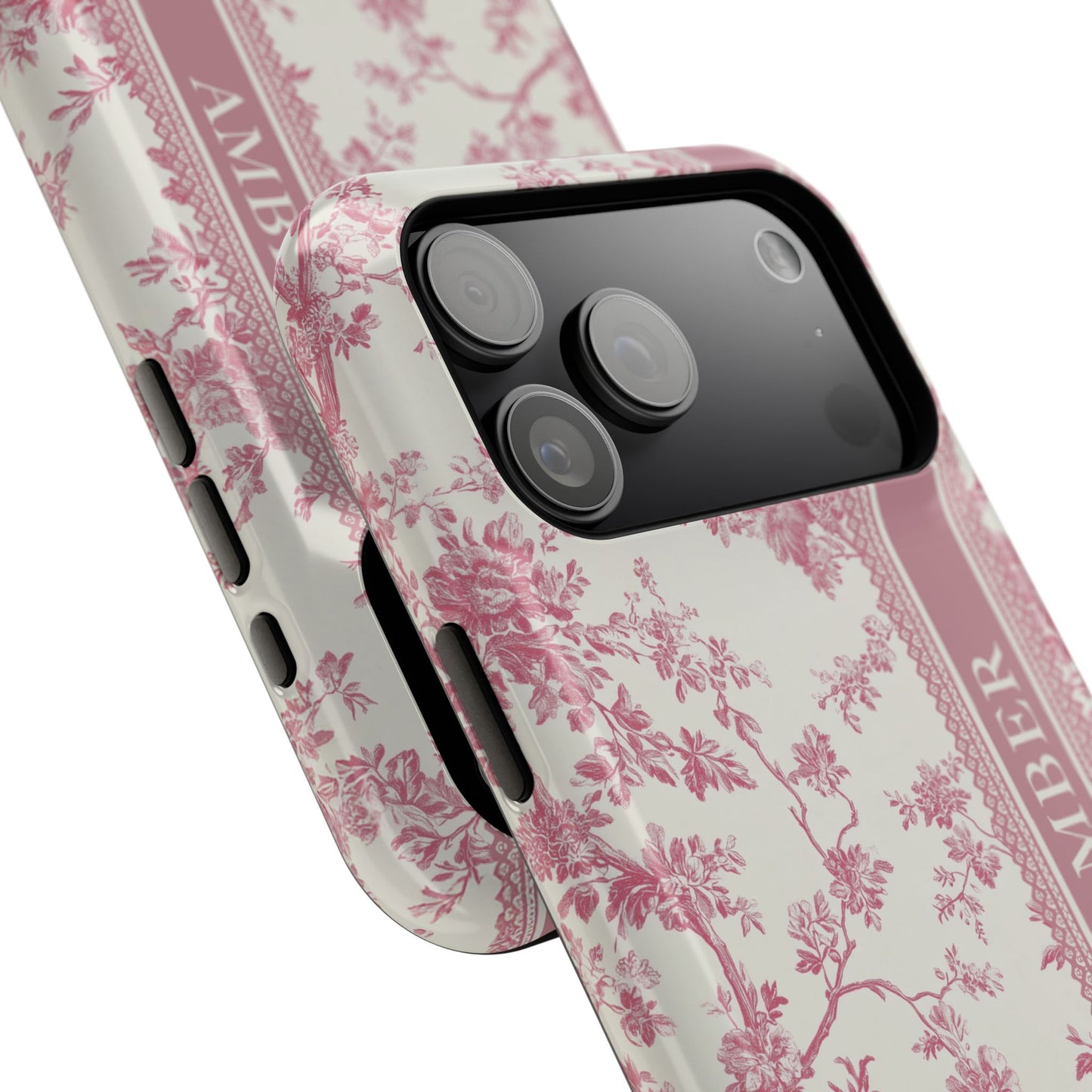 Personalisable Vintage Toile de Jouy Design iPhone Case