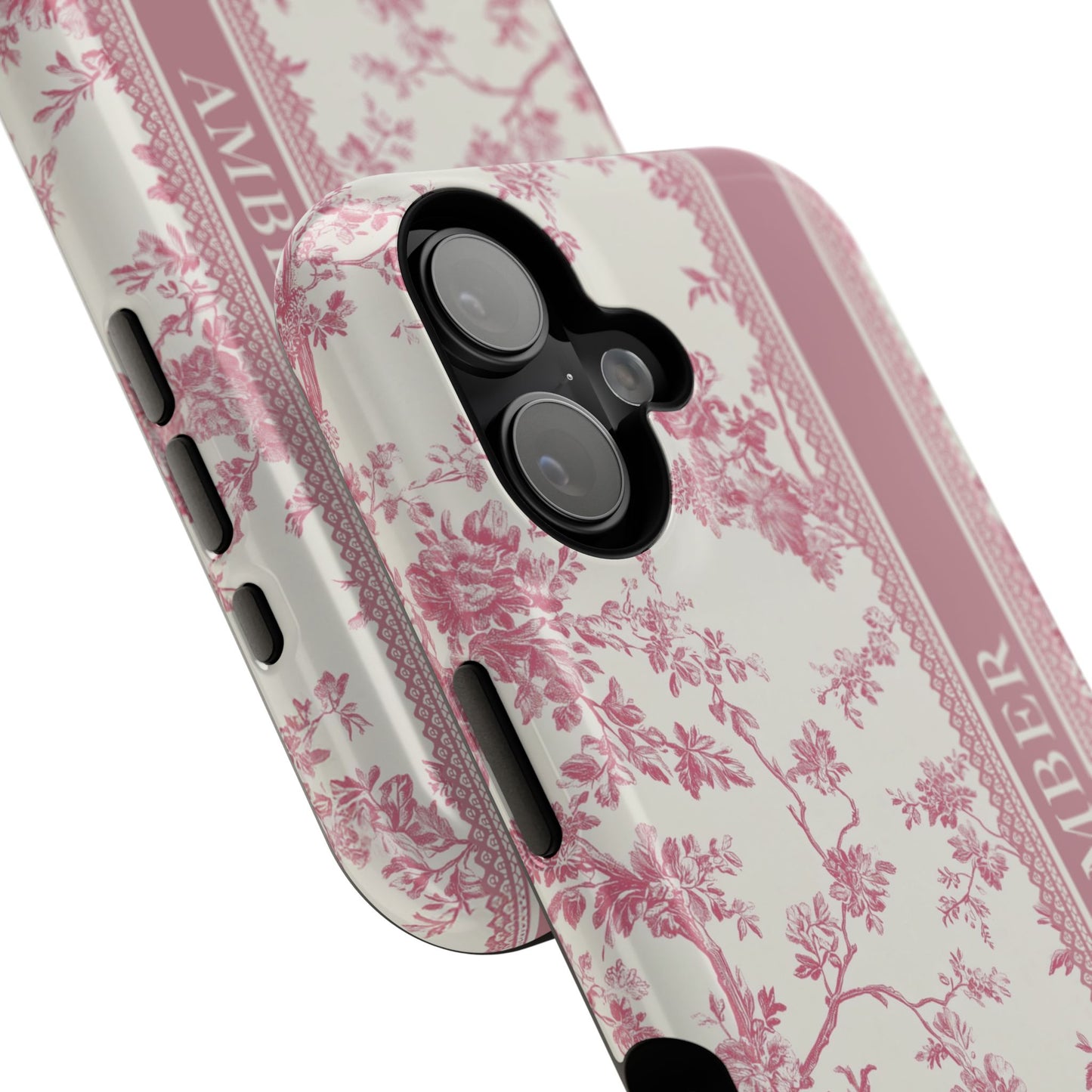 Personalisable Vintage Toile de Jouy Design iPhone Case