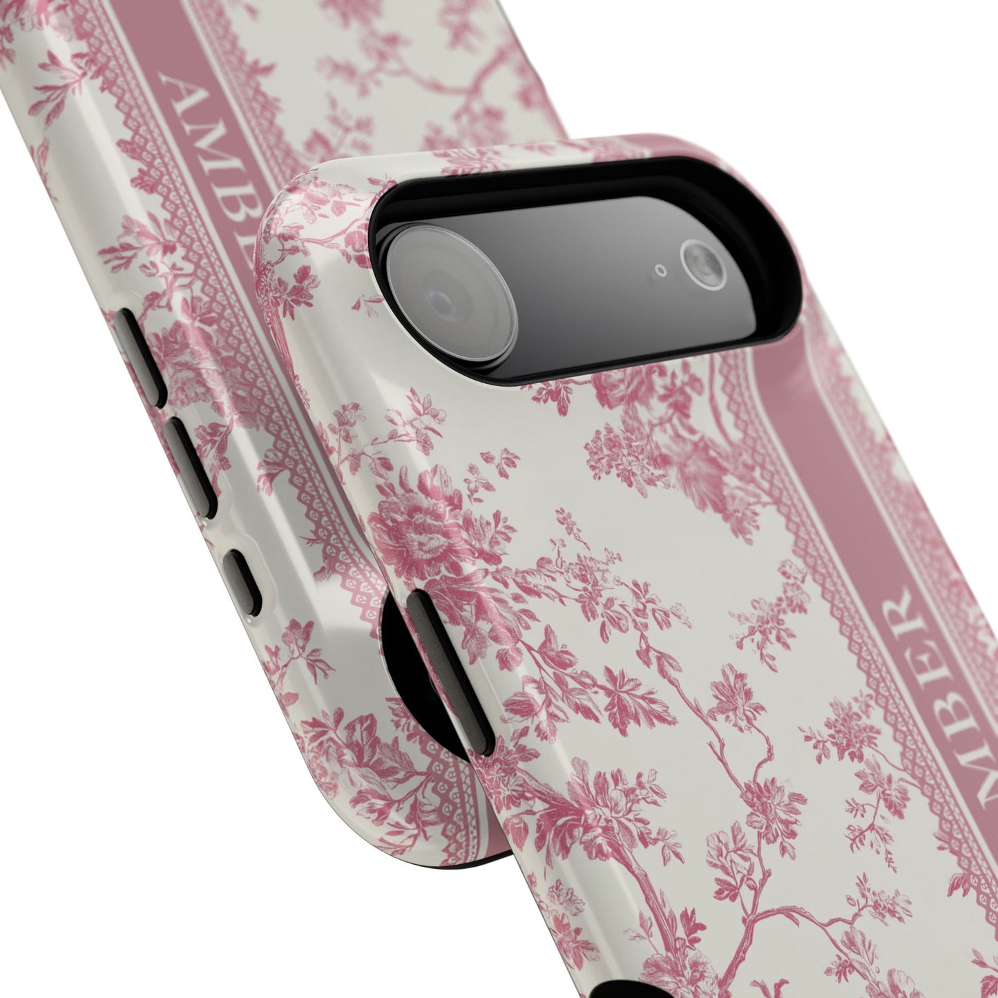 Personalisable Vintage Toile de Jouy Design iPhone Case