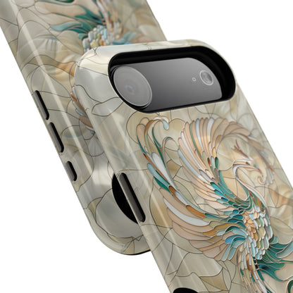 Phoenix Stained Glass Design iPhone Case