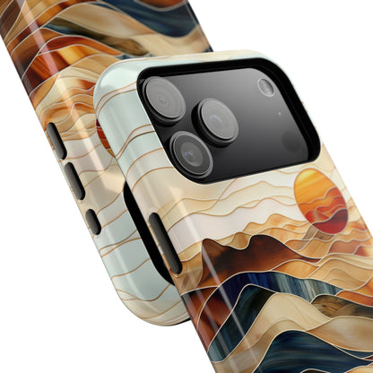 Abstract Desert Landscape Design iPhone Case
