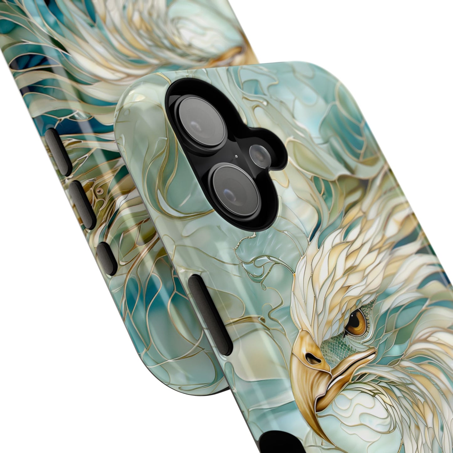 Eagle Stained Glass Design iPhone Case
