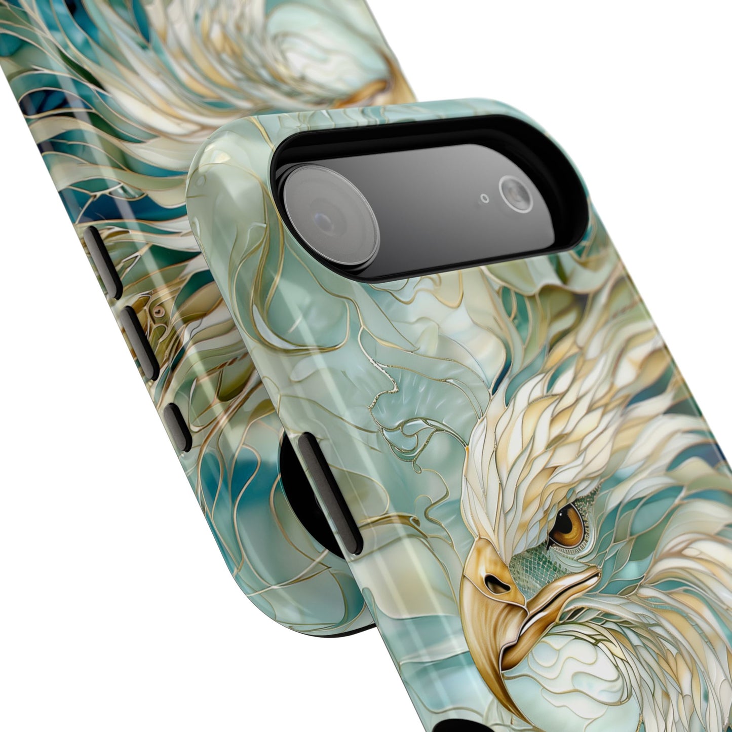 Eagle Stained Glass Design iPhone Case