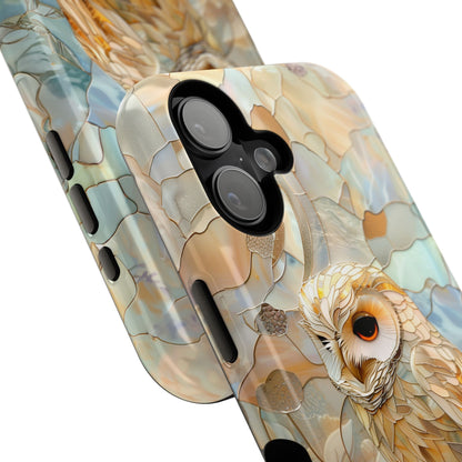 Elegant Owl Stained Glass Design iPhone Case