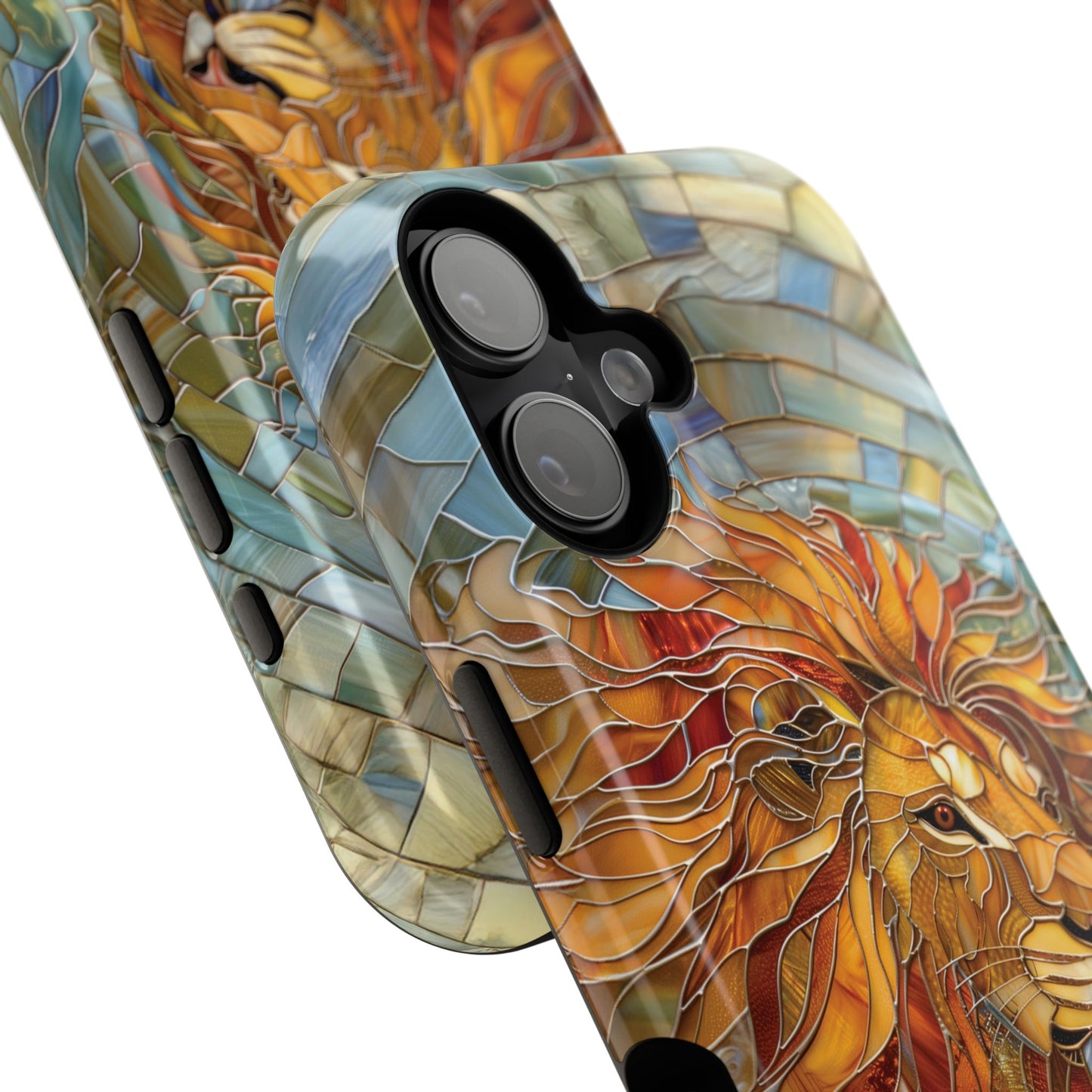 Lion Stained Glass Design iPhone Case