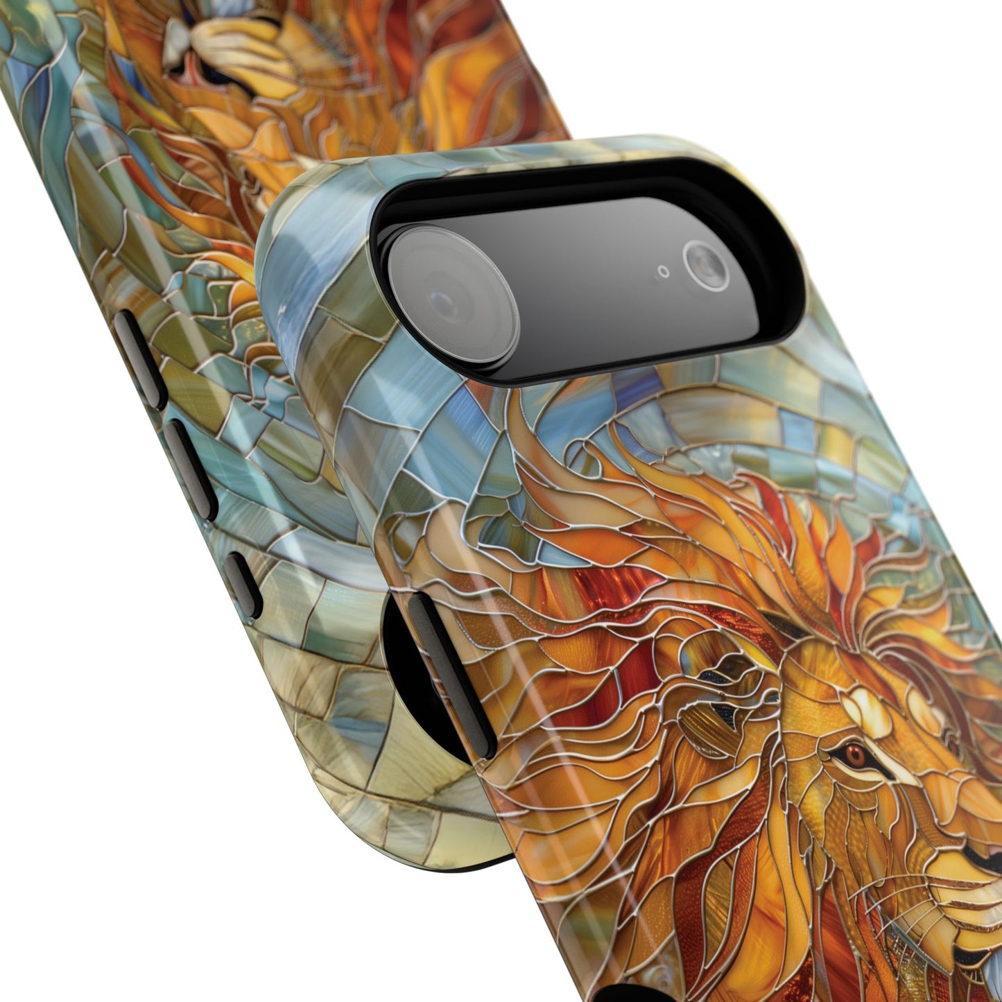 Lion Stained Glass Design iPhone Case