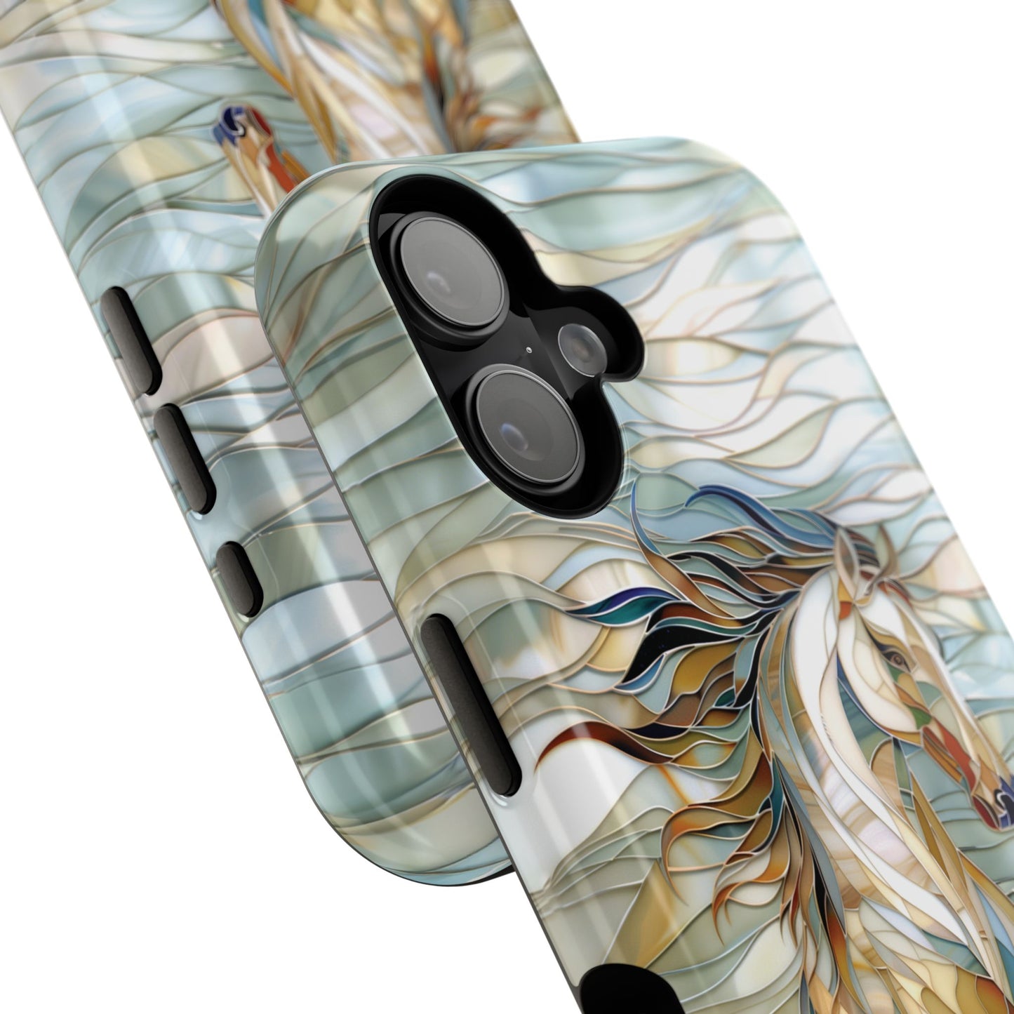 Stained Glass Running Horse iPhone Case