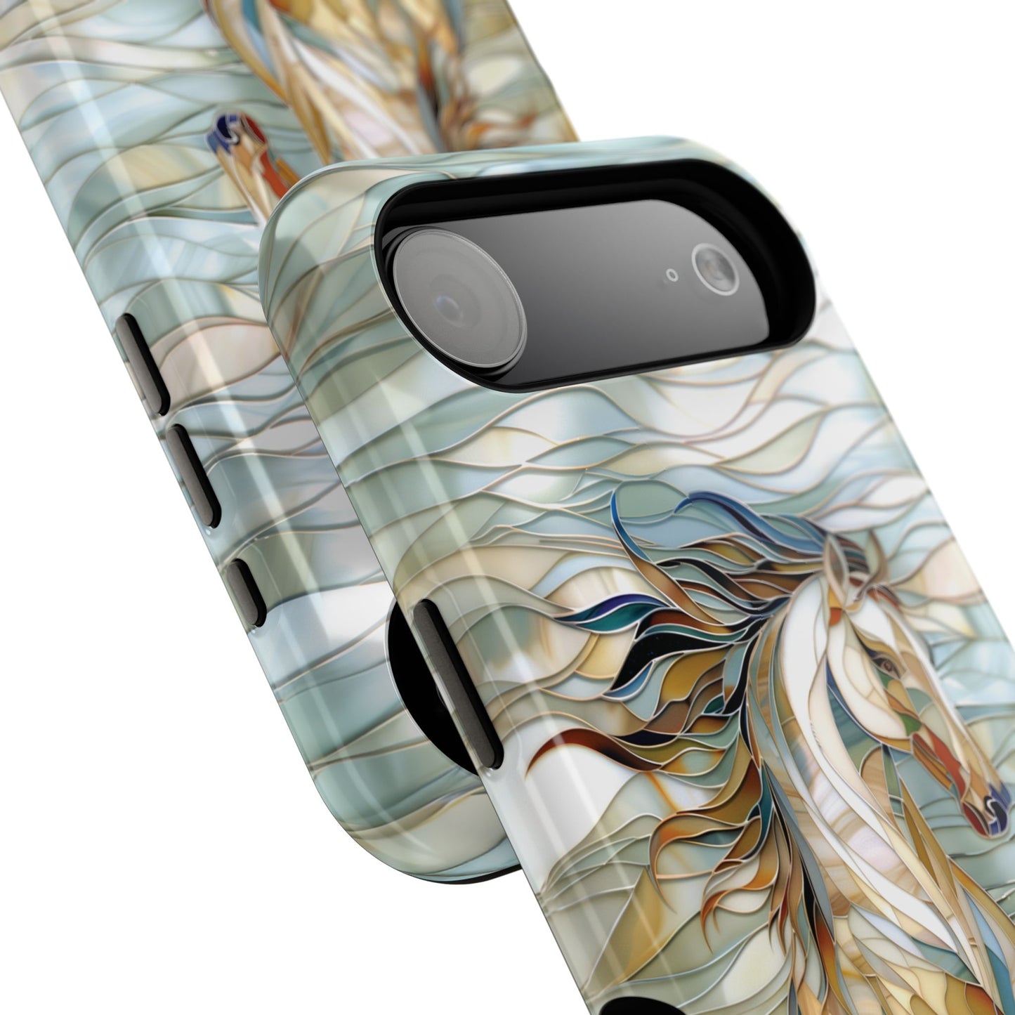 Stained Glass Running Horse iPhone Case