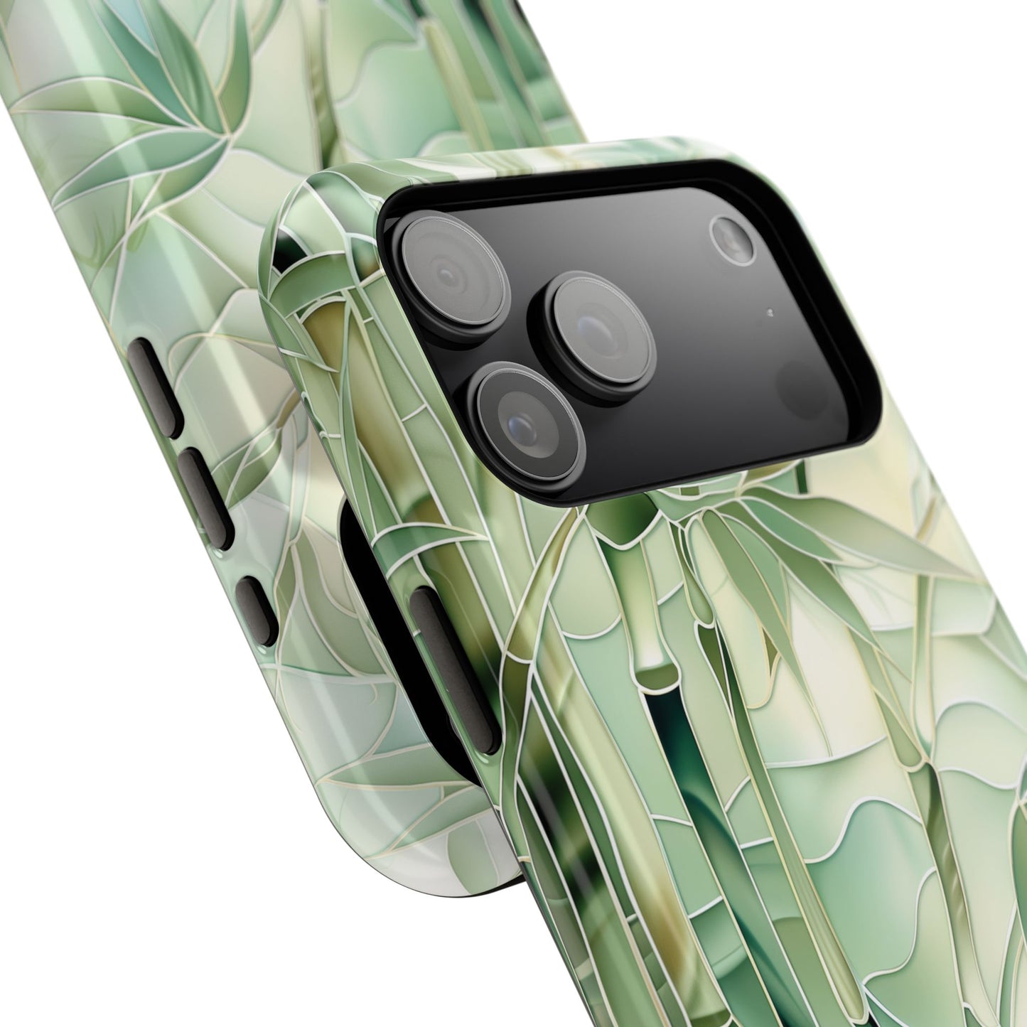 Bamboo Stained Glass Design iPhone Case