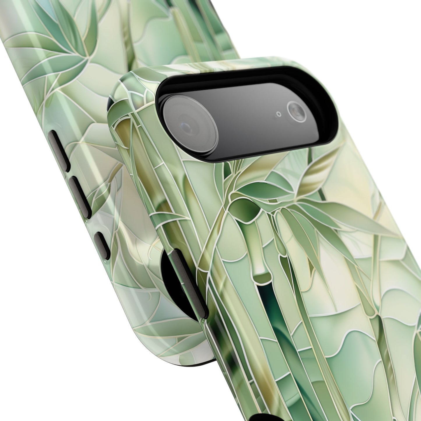 Bamboo Stained Glass Design iPhone Case