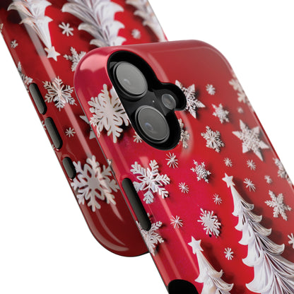Christmas Tree Paper Quilling Art Design iPhone Case