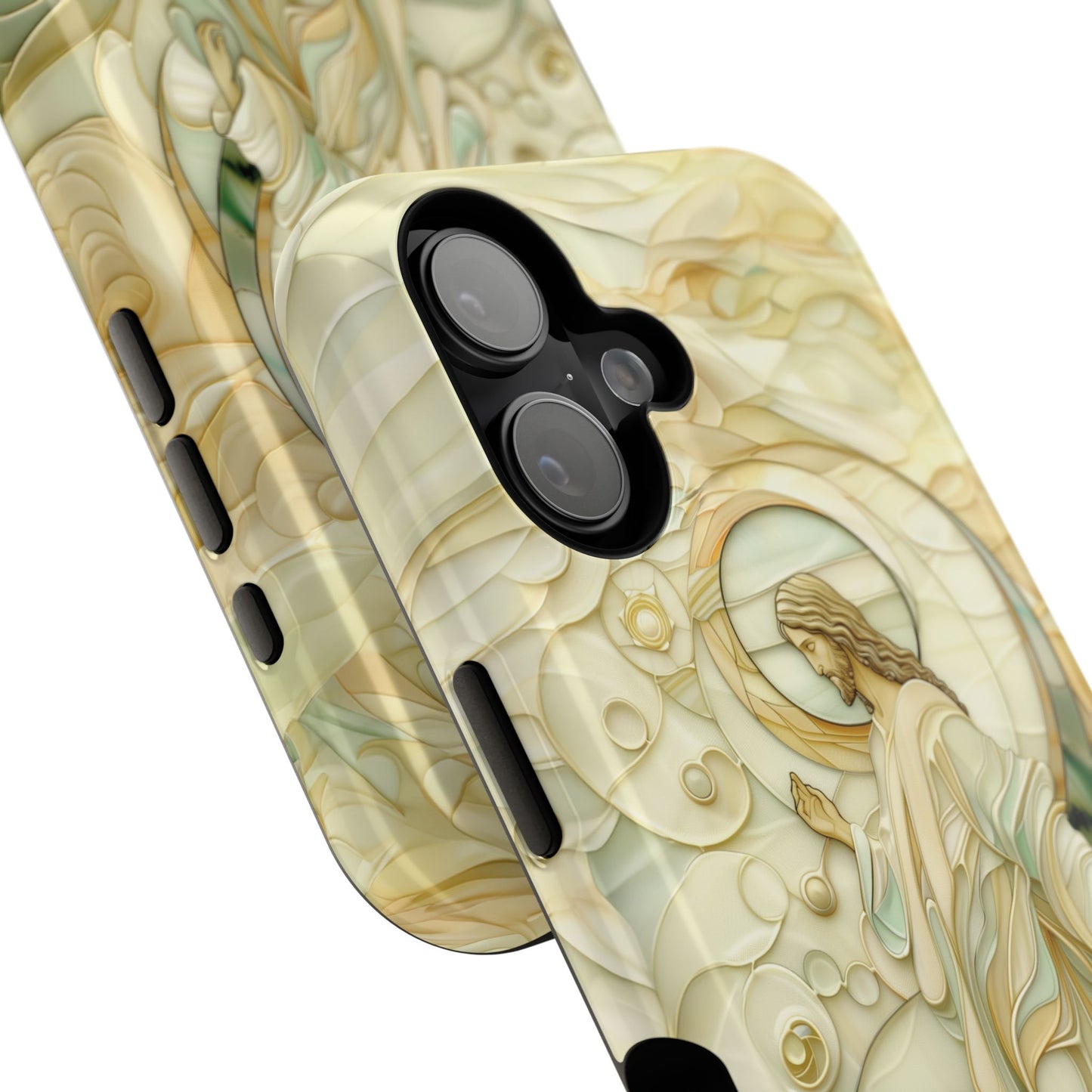 Jesus Stained Glass Design 2 iPhone Case