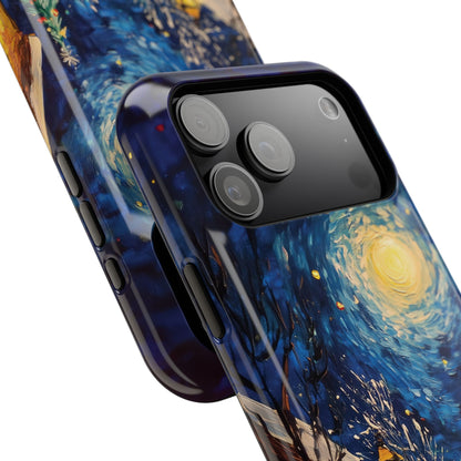Van Gogh Inspired Christmas Night Design iPhone Case
