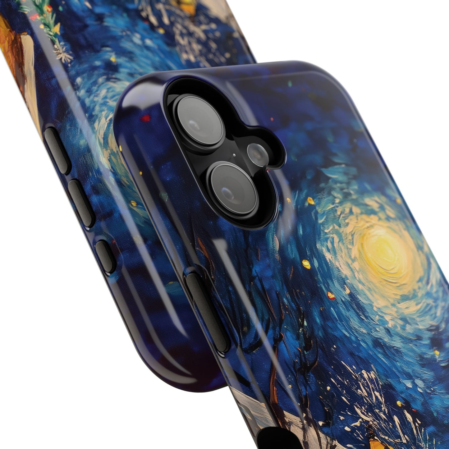 Van Gogh Inspired Christmas Night Design iPhone Case