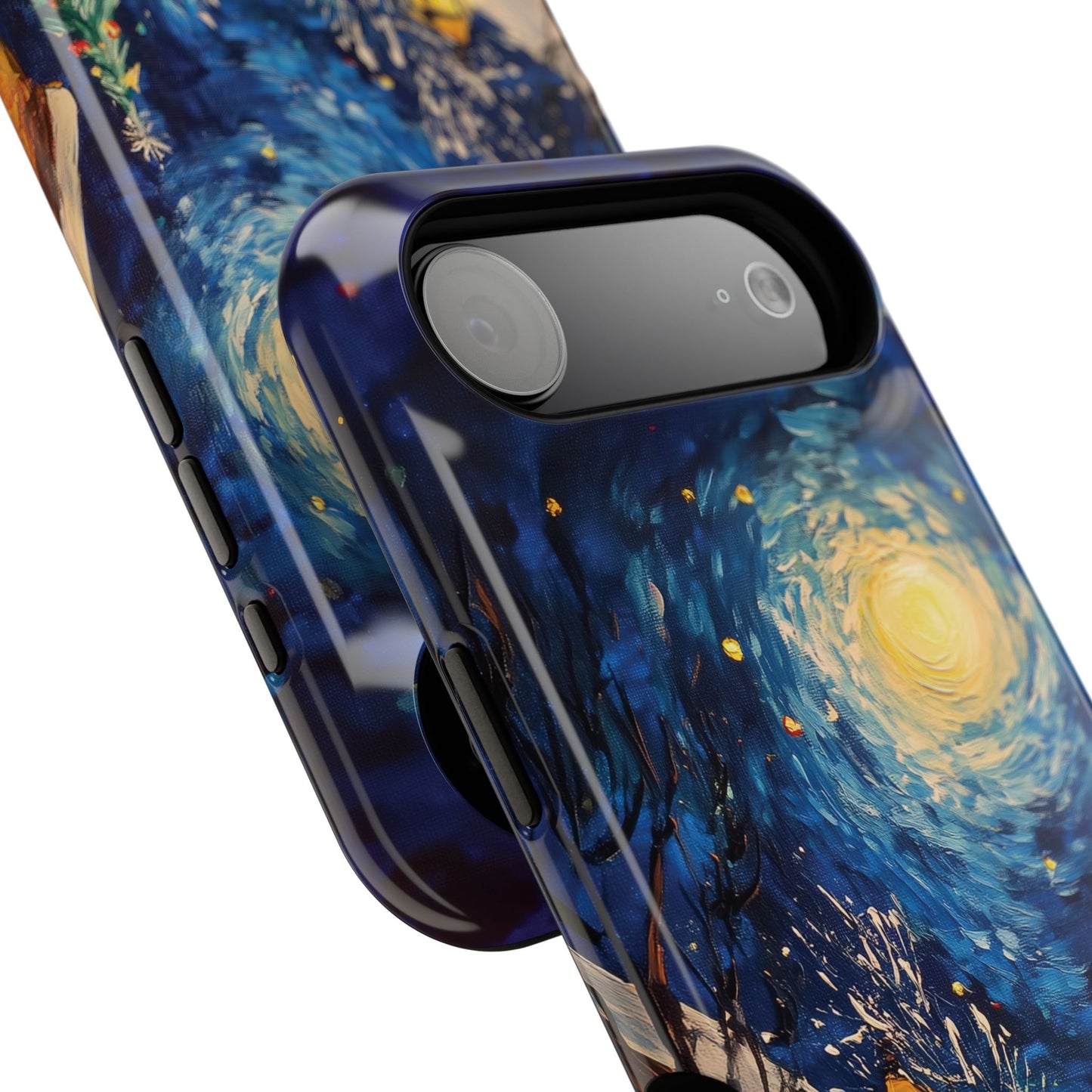 Van Gogh Inspired Christmas Night Design iPhone Case