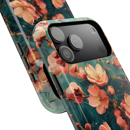 Sakura Cherry Blossom Oil Painting Design iPhone Case