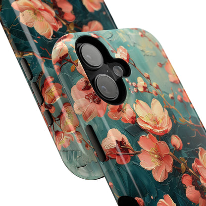 Sakura Cherry Blossom Oil Painting Design iPhone Case