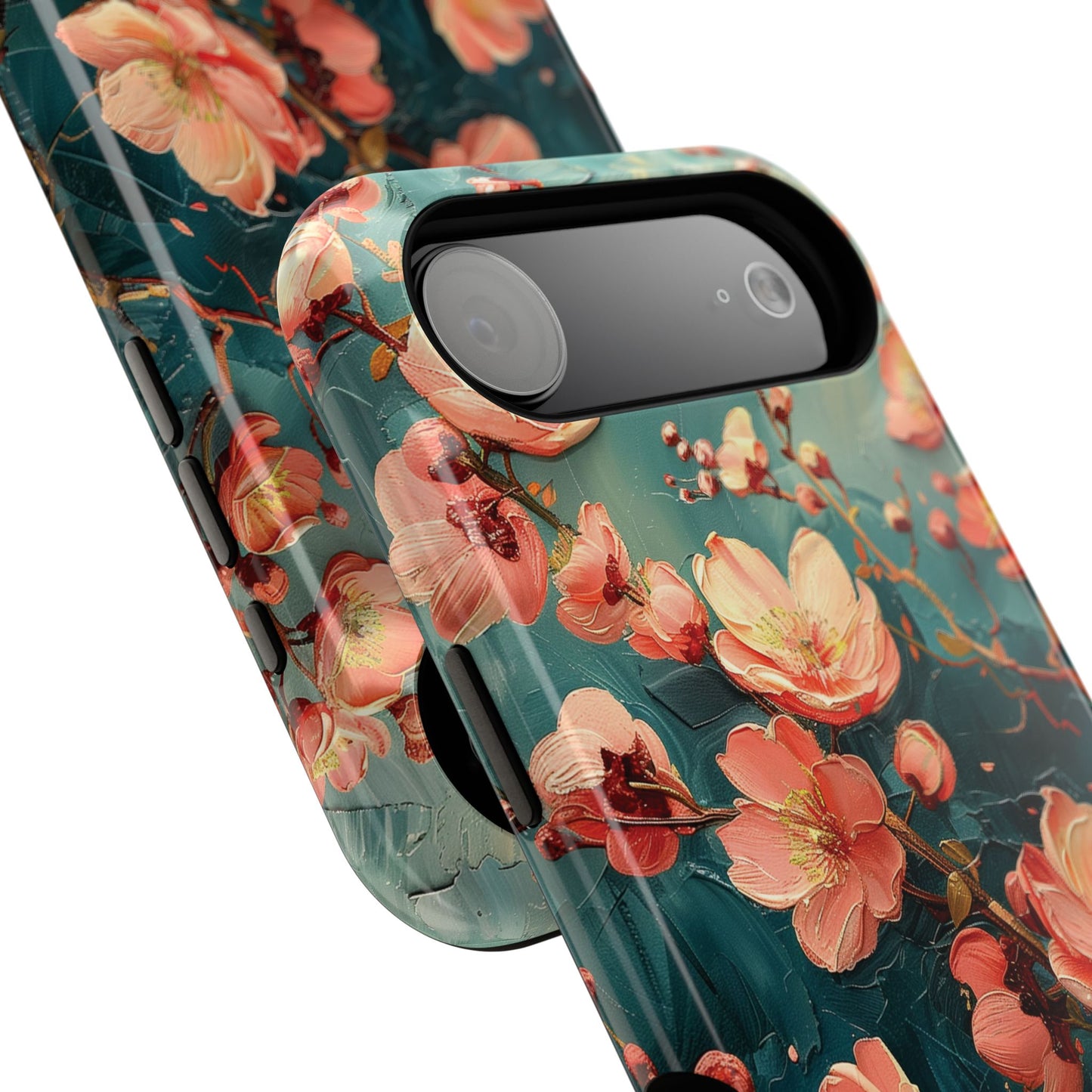 Sakura Cherry Blossom Oil Painting Design iPhone Case
