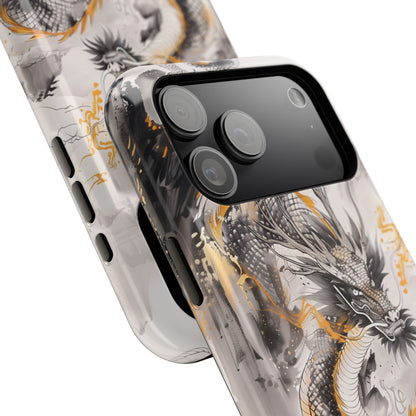 Chinese Watercolor Dragon Design iPhone Case