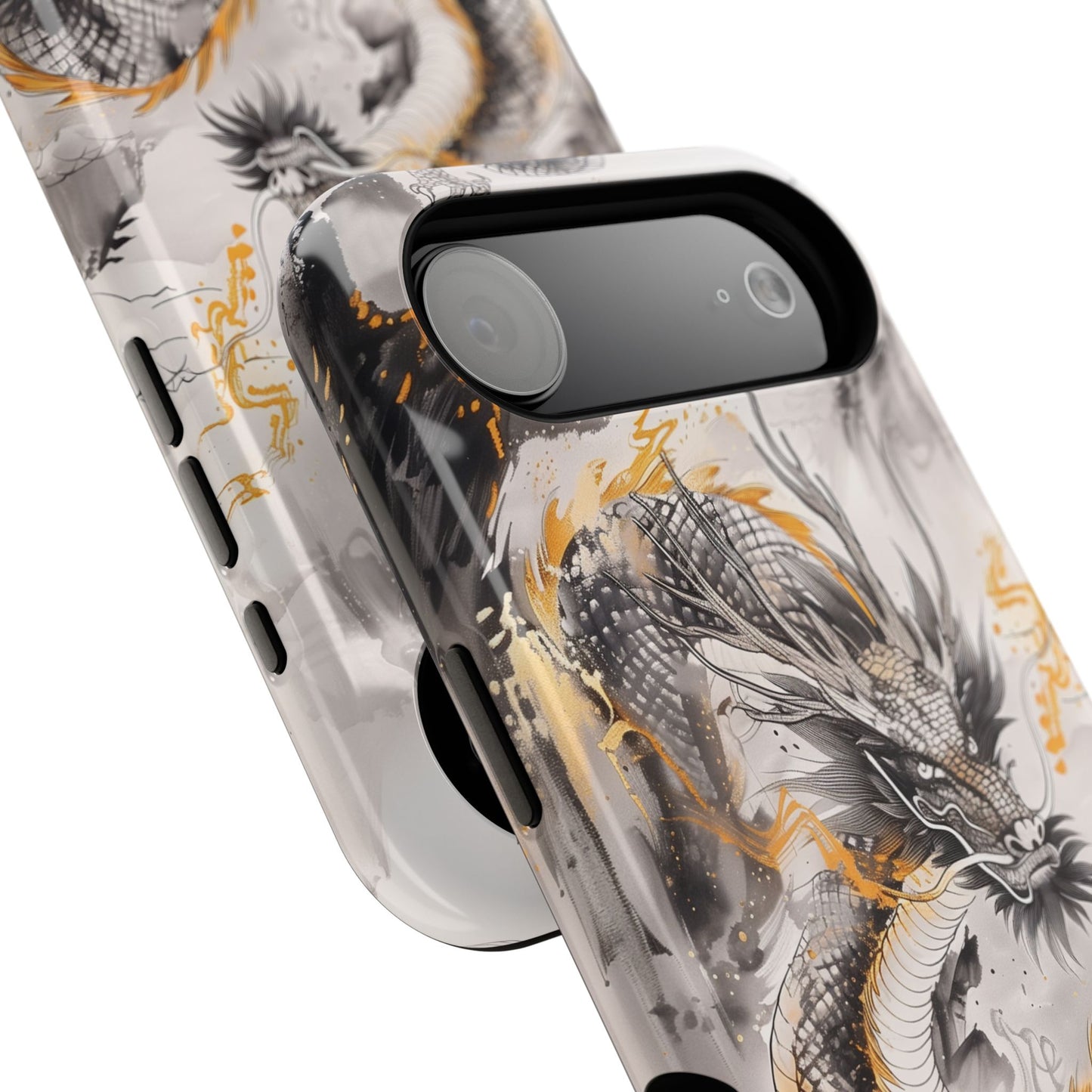 Chinese Watercolor Dragon Design iPhone Case