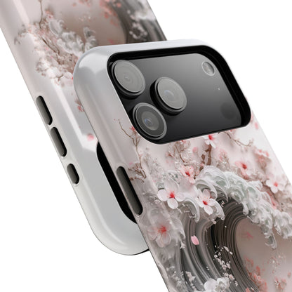 The Great Sakura Wave Design iPhone Case