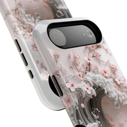 The Great Sakura Wave Design iPhone Case
