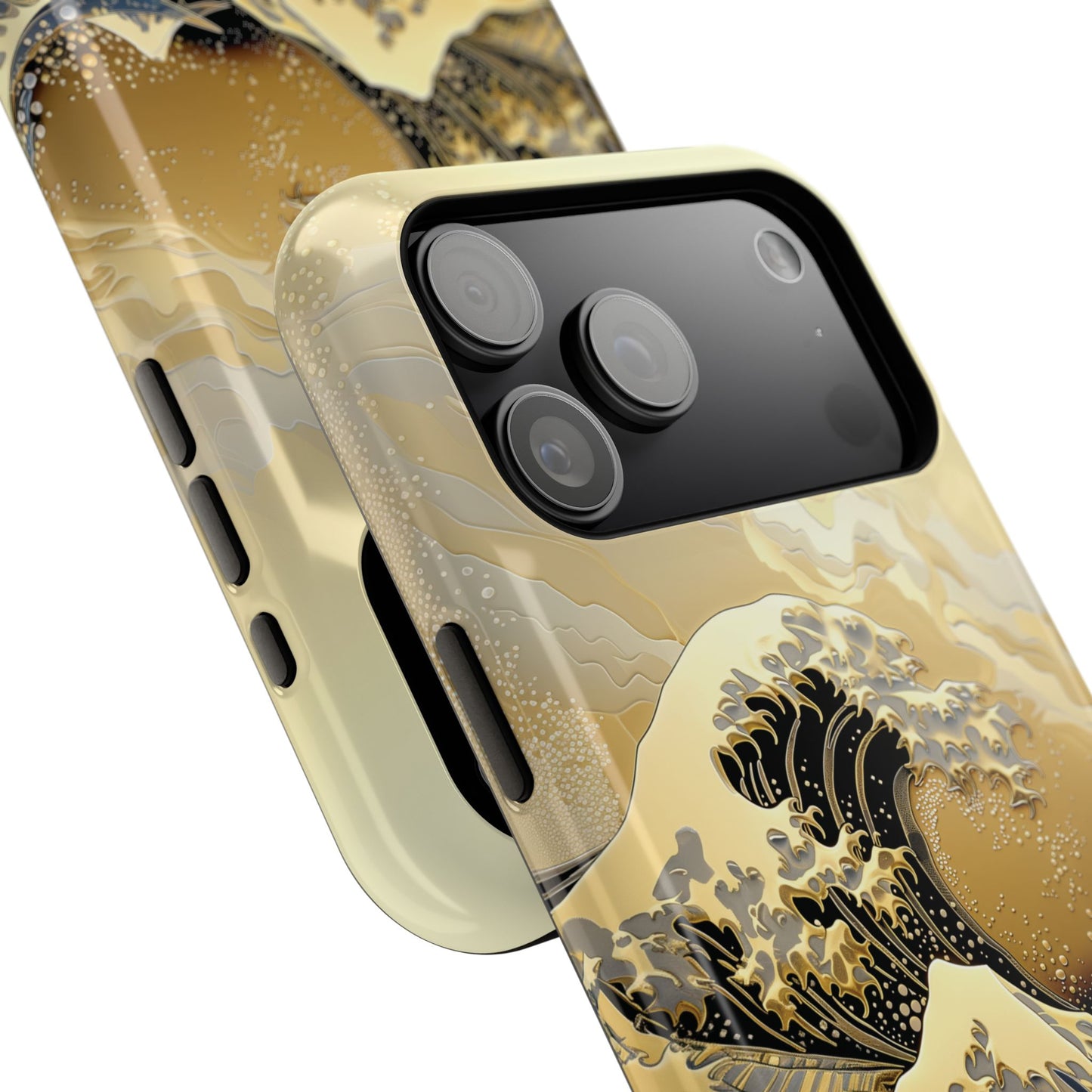 The Great Wave Gold Theme Design Design iPhone Case