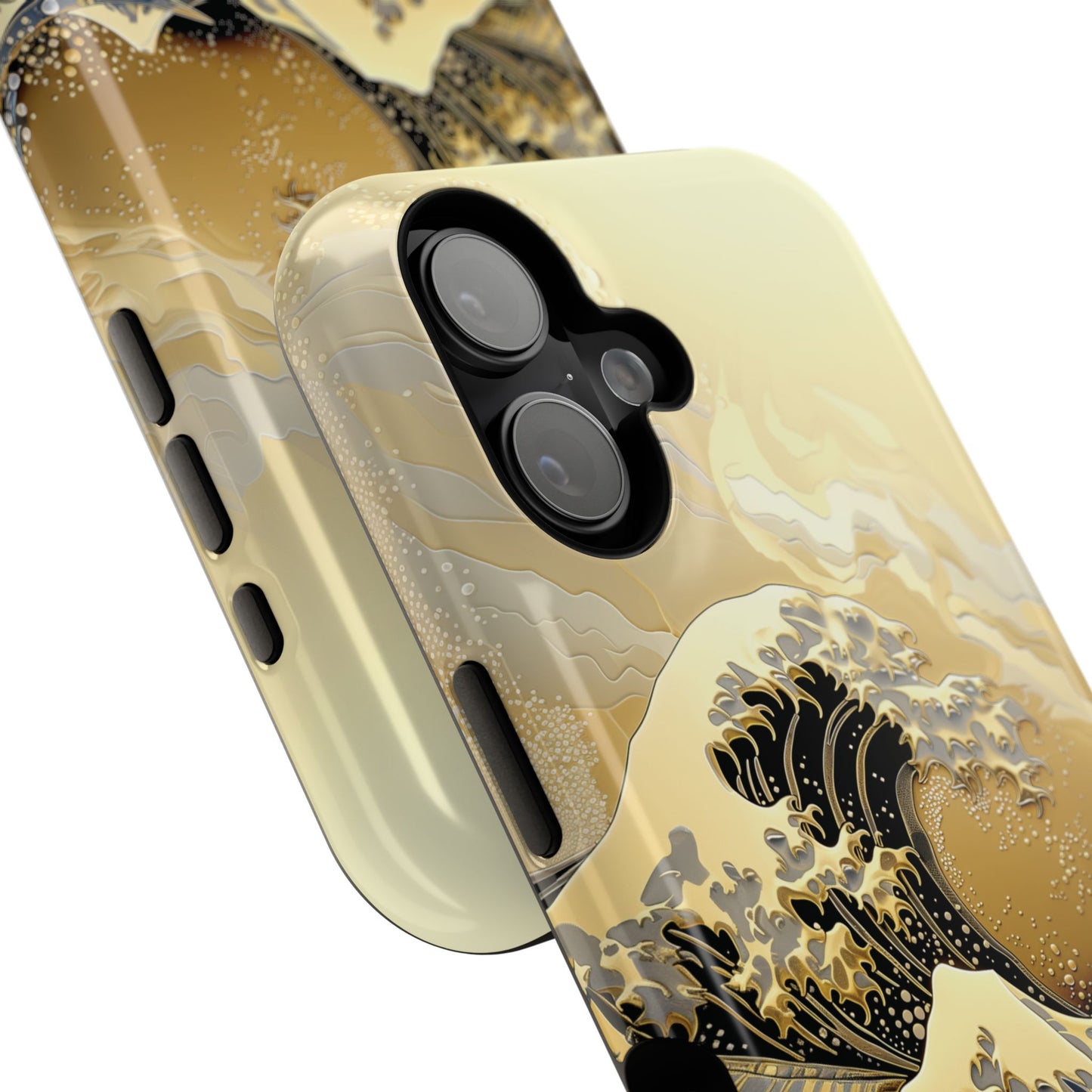 The Great Wave Gold Theme Design Design iPhone Case