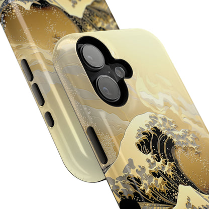 The Great Wave Gold Theme Design Design iPhone Case