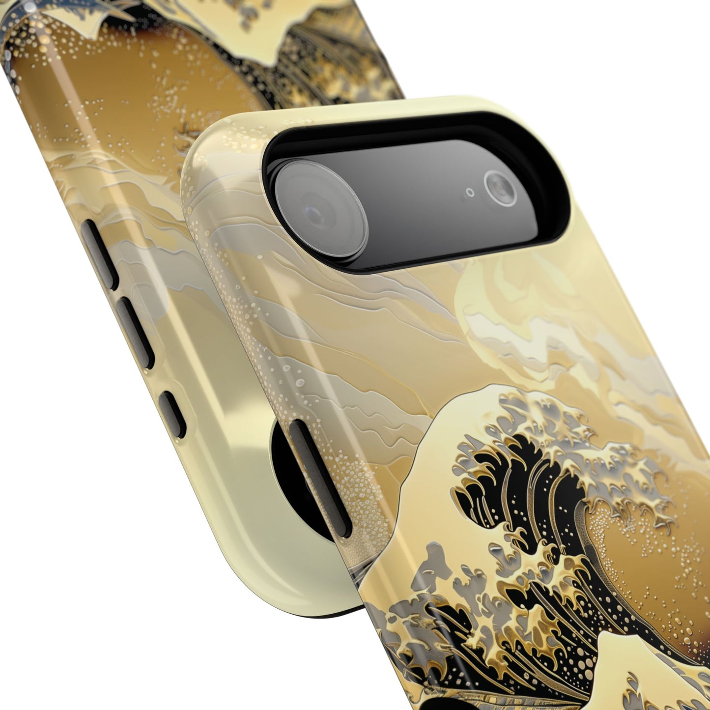 The Great Wave Gold Theme Design Design iPhone Case