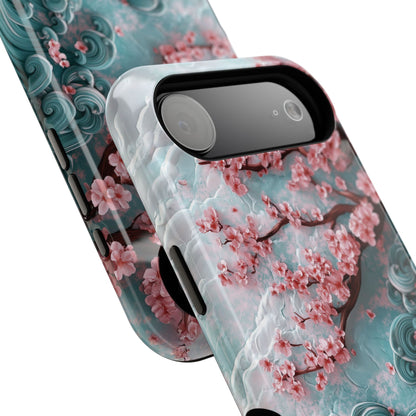 Cherry Blossom Japanese Art Design iPhone Case