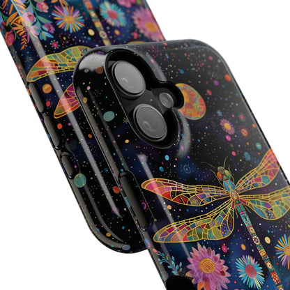 Whimsical Dragonfly Folk Art Style Design iPhone Case