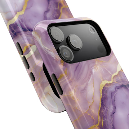 Dreamy Purple Marble Design iPhone Case