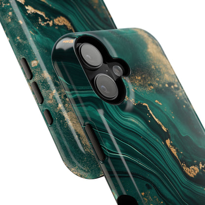 Luxury Green Marble Design Case for iPhone