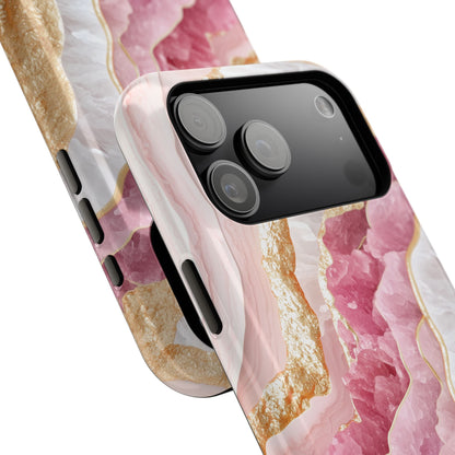 Luxurious Rose Quartz Design iPhone Case