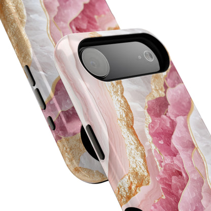 Luxurious Rose Quartz Design iPhone Case