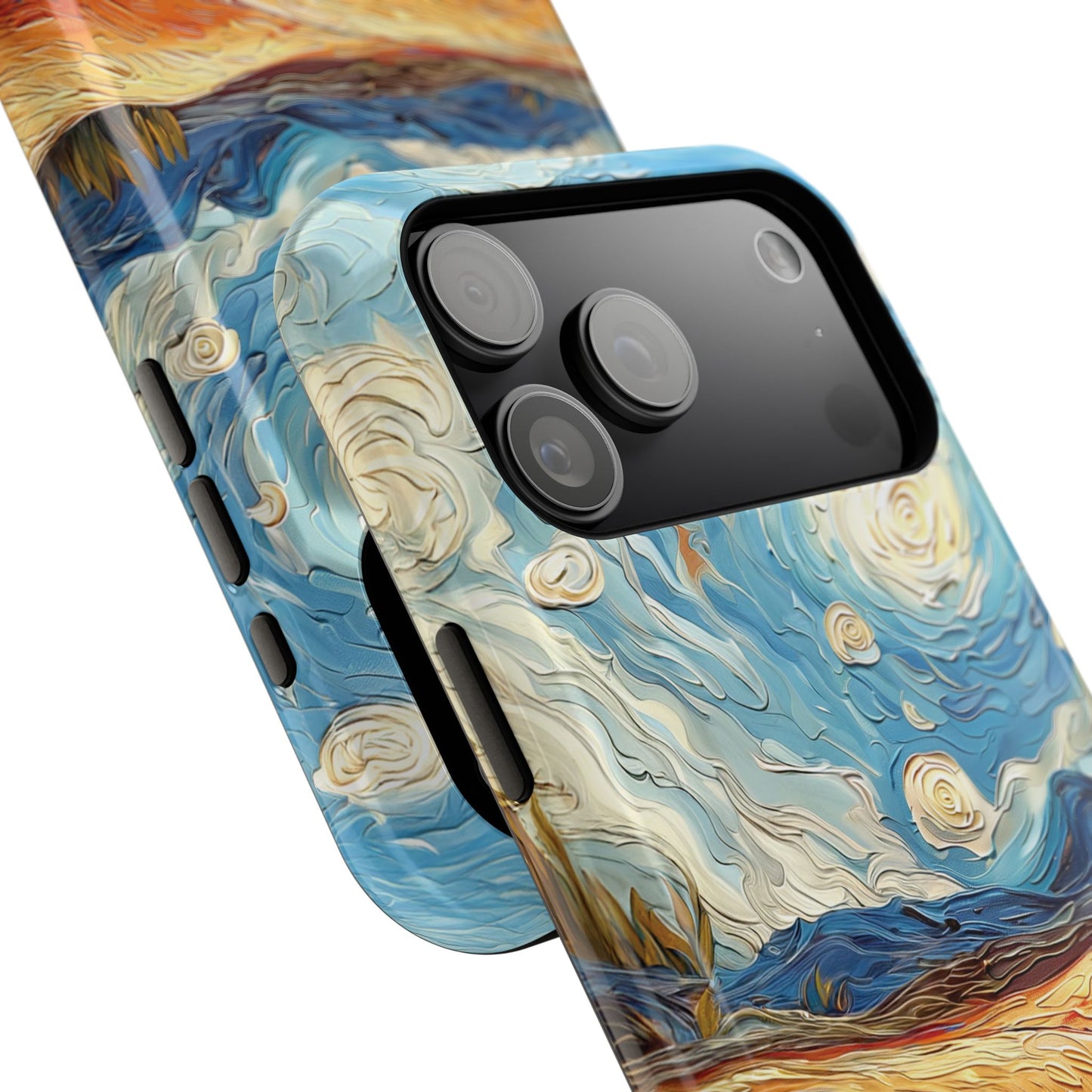 Van Gogh Style Tulip Bloom Oil Painting Design iPhone Case