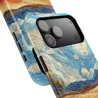 Van Gogh Style Tulip Bloom Oil Painting Design iPhone Case