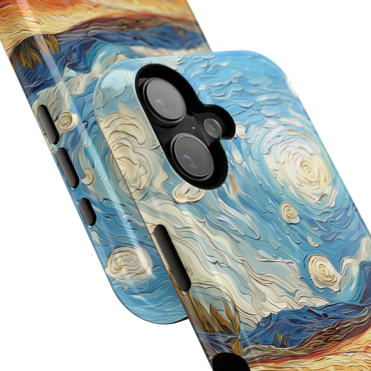 Van Gogh Style Tulip Bloom Oil Painting Design iPhone Case