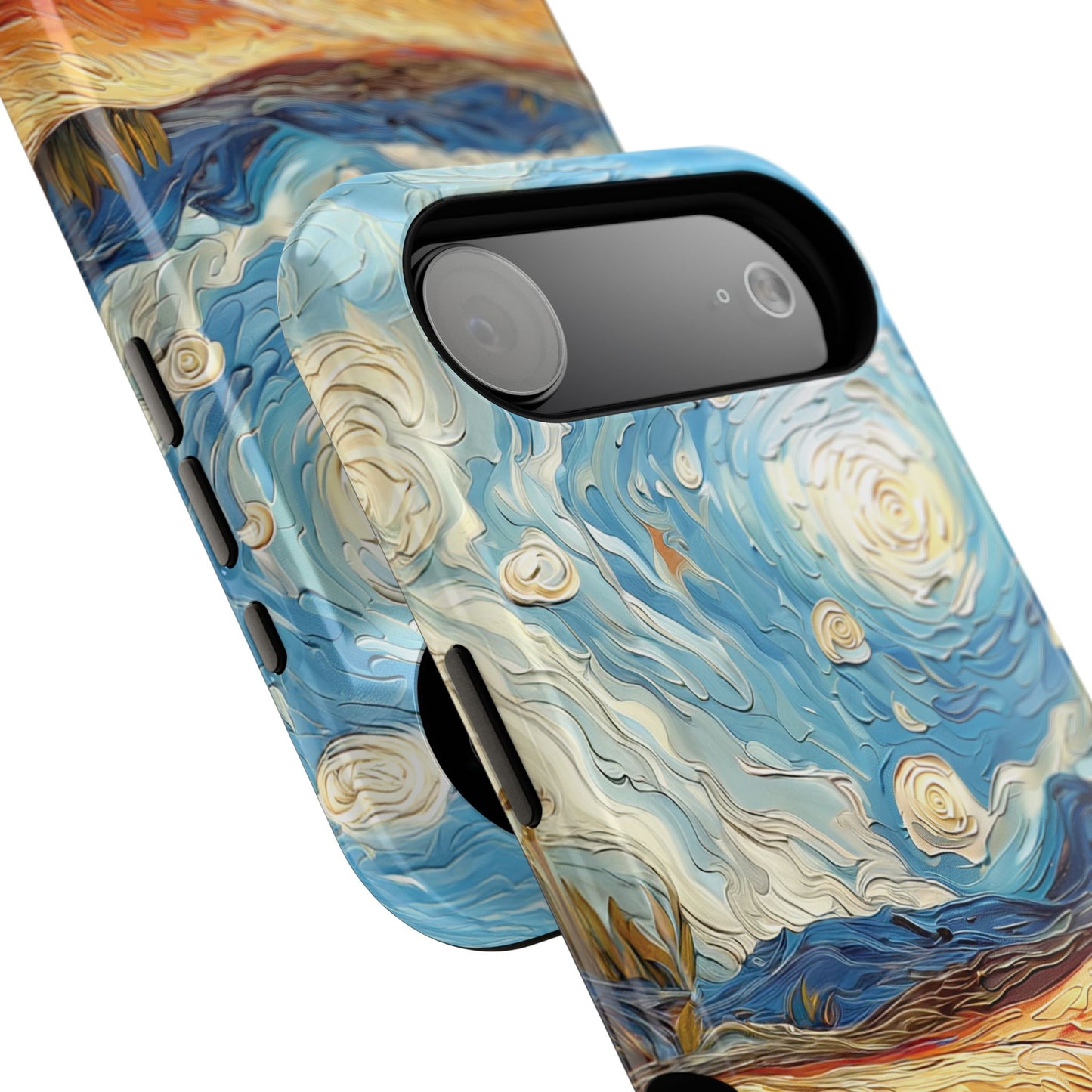 Van Gogh Style Tulip Bloom Oil Painting Design iPhone Case